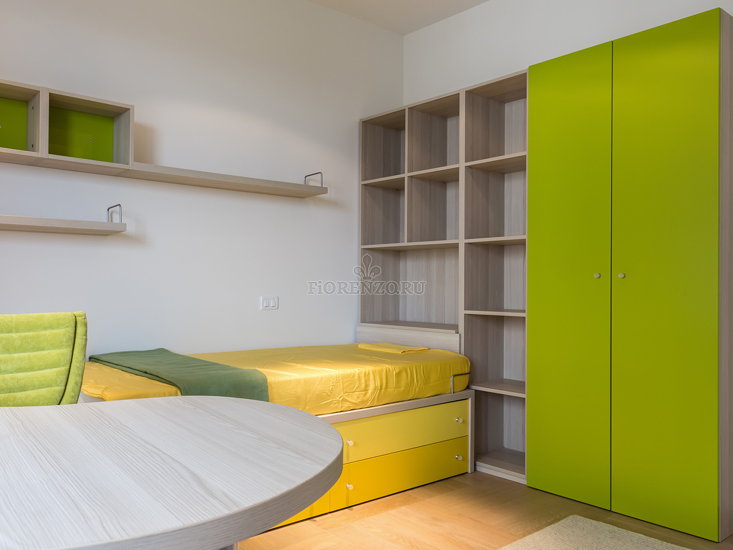 Детская комната в желто-зелёных тонах «Лайм»