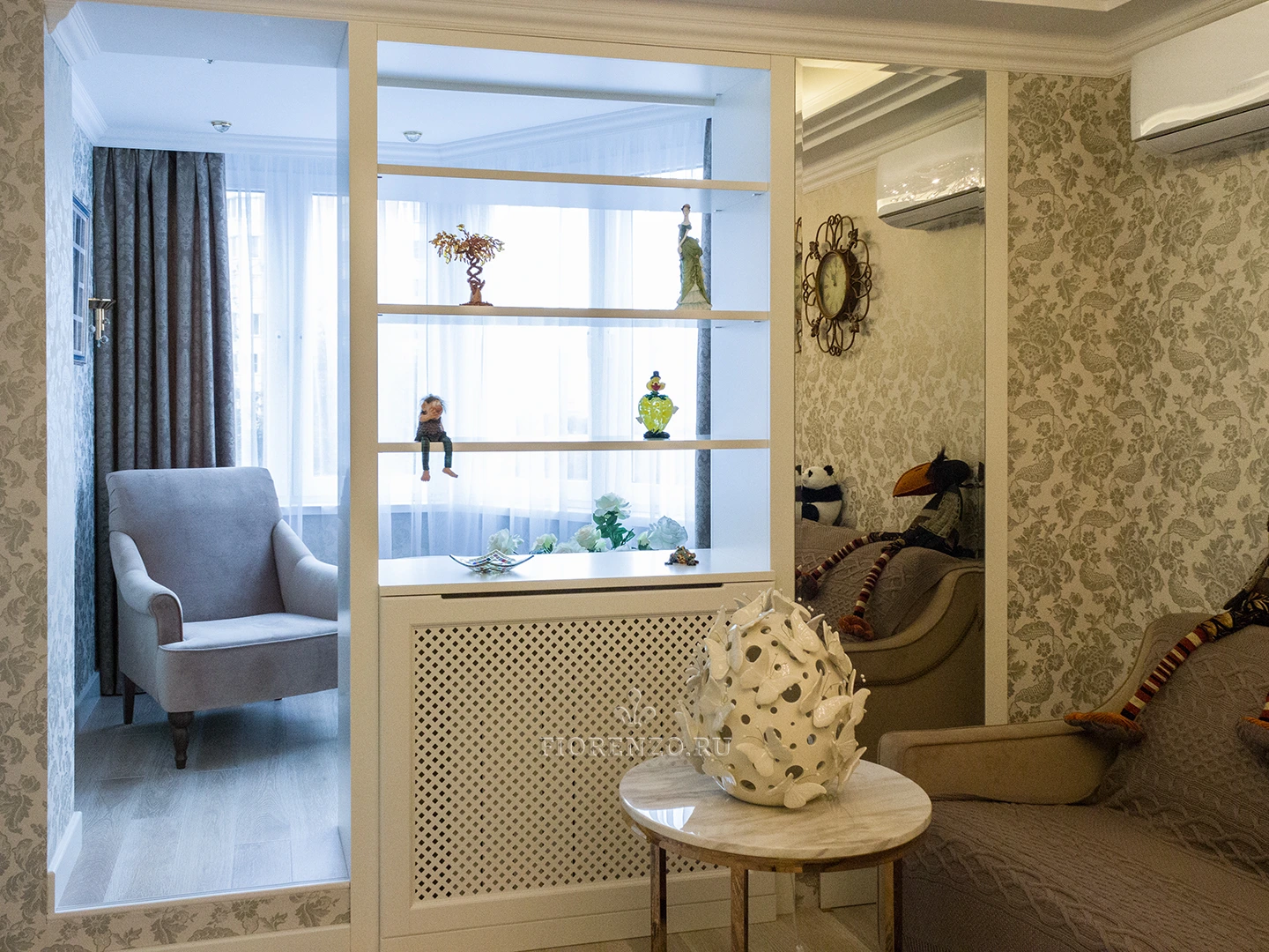 Балконный блок из МДФ